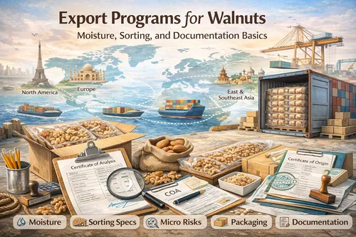 Export Programs for Walnuts: Moisture, Sorting, and Documentation Basics - Walnut Industrial Applications — Atlas Global Trading Co.
