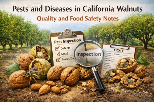 Pests and Diseases in California Walnuts: Quality and Food Safety Notes - California Walnut Crop & Harvest — Atlas Global Trading Co.