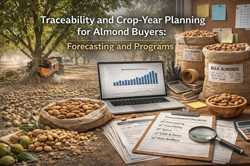 Traceability and Crop-Year Planning for Almond Buyers: Forecasting and Programs - California Almond Crop & Harvest — Atlas Global Trading Co.