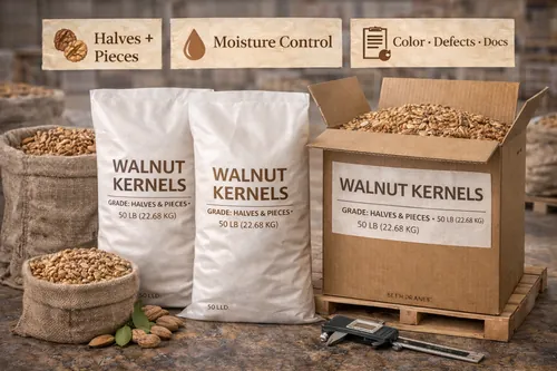 Bulk Raw walnut kernels supplier — Atlas Global Trading Co.